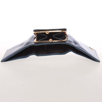 Atraktivní malá dámská modrá peněženka - Milano Design SF1807