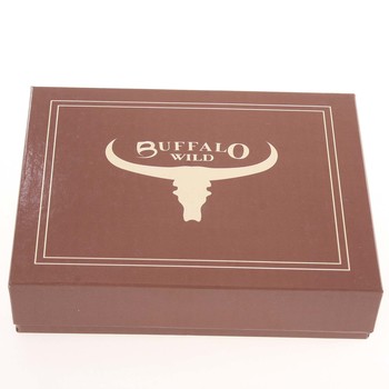 Elegantní pánská černá kožená peněženka - BUFFALO Dilan