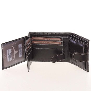 Moderní pánská kožená peněženka černá - BUFFALO Paise