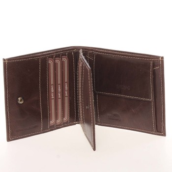 Elegantní kožená peněženka pro muže hnědá - BUFFALO Derry
