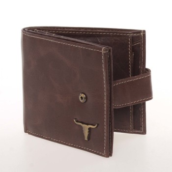 Módní pánská kožená peněženka hnědá - BUFFALO Isiah