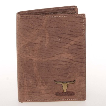Originální pánská kožená světle hnědá peněženka - ZAGATTO Piers
