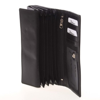 Dámská kožená černá peněženka - Delami CHAGL04104