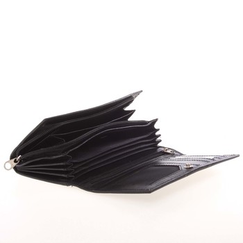 Dámská kožená peněženka černá - Delami Eamína