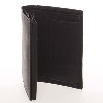 Pánská kožená černá peněženka - Delami Therron