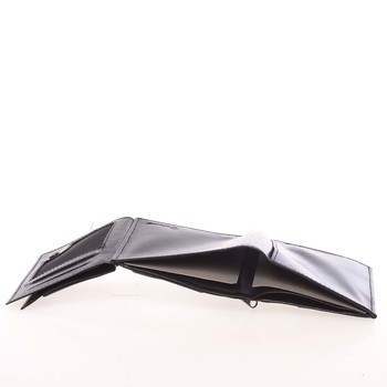 Kvalitní pánská kožená černá peněženka - Delami Rupert