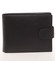 Pánská kožená černá peněženka - Delami Silvain