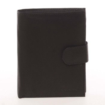 Módní pánská kožená černá peněženka - Delami Chappel