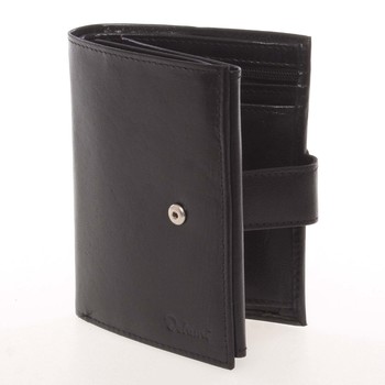 Kožená černá peněženka pro muže - Delami Arnaud