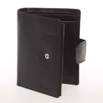Kožená módní černá peněženka pro muže - Delami Raynard