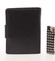 Kožená módní černá peněženka pro muže - Delami Raynard