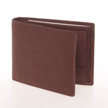 Kvalitní pánská kožená hnědá peněženka - Delami Archard