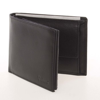 Pánská kožená černá peněženka - Delami Colbey