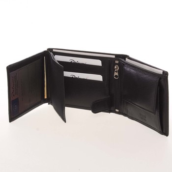 Pánská kožená černá peněženka - Delami Colbey