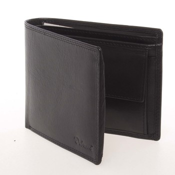 Pánská kožená černá peněženka - Delami Piperel