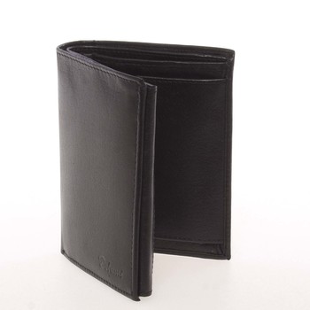Módní pánská kožená černá peněženka - Delami Marquis