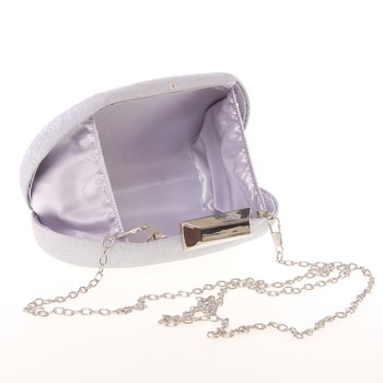 Módní dámské večerní psaníčko stříbrné - Delami 2902