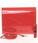 Střední dámské elegantní psaníčko červené lesklé - Delami SanDiego