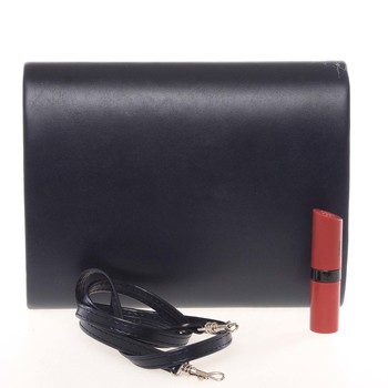 Střední dámské elegantní psaníčko tmavě modré matné - Delami SanDiego