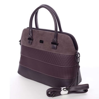 Exkluzivní dámská fialová pevná kabelka do ruky - David Jones Agape