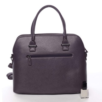 Exkluzivní dámská fialová pevná kabelka do ruky - David Jones Agape