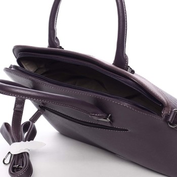 Exkluzivní dámská fialová pevná kabelka do ruky - David Jones Agape