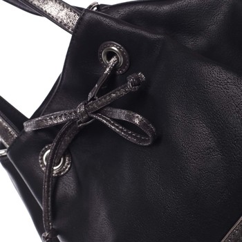 Elegantní měkká dámská kabelka přes rameno černá - David Jones Nanette