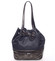 Elegantní měkká dámská kabelka přes rameno tmavě modrá - David Jones Nanette
