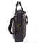 Luxusní větší pánská taška s koženými detaily černá - Gerard Henon Iven