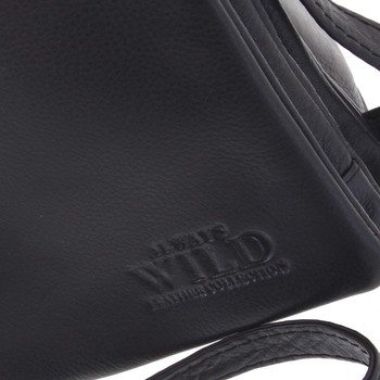 Originální kožená kabelka černá - WILD Yema
