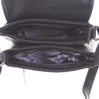 Originální kožená kabelka černá - WILD Yema