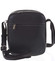 Černá pánská stylová kožená taška - WILD Deon