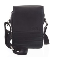 Černá pánská elegantní kožená taška - WILD Peren