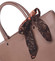 Módní dámská tmavě růžová kabelka s mašlí - David Jones Harriet