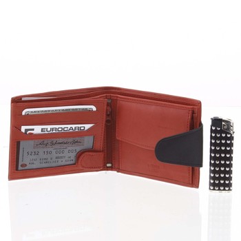 Pánská kožená peněženka červená - Delami 11816