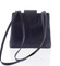Kožená dámská tmavě modrá kabelka přes rameno - ItalY Zenna