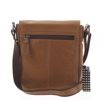 Luxusní pánská kožená taška hnědá - Kimberley Torr