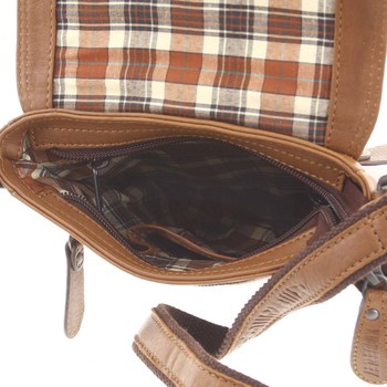 Luxusní pánská kožená taška hnědá - Kimberley Torr