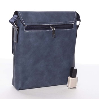 Moderní modrá pánská taška přes rameno - WILD Adapa