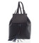 Luxusní dámský batoh černý kožený - ItalY Adelpha