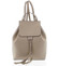 Luxusní dámský batoh taupe kožený - ItalY Adelpha