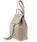 Luxusní dámský batoh taupe kožený - ItalY Adelpha