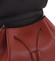 Luxusní dámský batoh tmavě červený kožený - ItalY Adelpha
