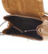 Dámský originální kožený hnědý batůžek/kabelka - ItalY Acnes