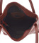 Dámská stylová kožená kabelka přes rameno vínová - ItalY Acness
