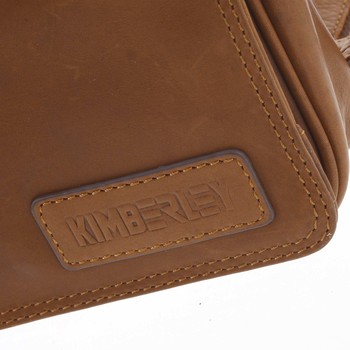 Luxusní pánská kožená taška hnědá - Kimberley Nozeus