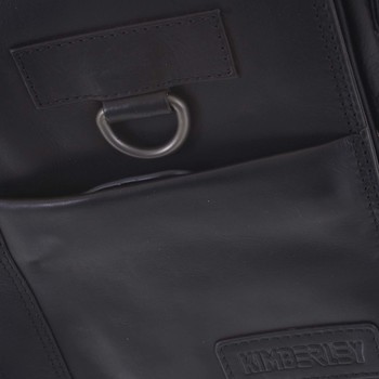 Luxusní pánská kožená taška černá - Kimberley Nozeus