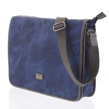 Velká modrá moderní taška na notebook - Lee Cooper Aesculapius