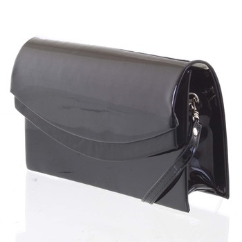 Dámské černé elegantní lesklé psaníčko - Delami Wave