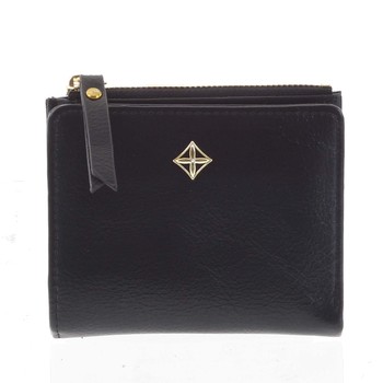 Jednoduchá malá dámská černá peněženka - Milano Design SF1806